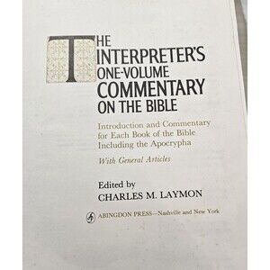 The Interpreters One-Volume Commentary on the Bible, Hardcover, 1971, 1371 pages
